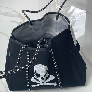 Brand new black neoprene CHUCKA soul cycle gym bag